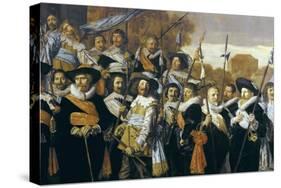 Officers and Sergeants of the St George Civic Guard Company-Frans Hals-Stretched Canvas