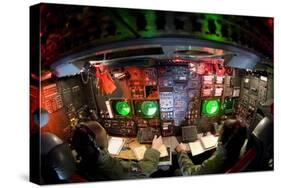 Officers at the Console on the Lower Deck of a B-52, August 21, 2006-null-Stretched Canvas