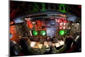 Officers at the Console on the Lower Deck of a B-52, August 21, 2006-null-Mounted Photo