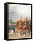 Officers from Cavalry Mounted Regiment-Karl Karlovich Piratsky-Framed Stretched Canvas