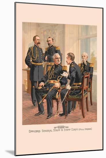 Officers General Staff and Staff Corp in Full Dress-H.a. Ogden-Mounted Art Print