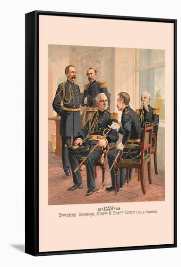 Officers General Staff and Staff Corp in Full Dress-H.a. Ogden-Framed Stretched Canvas