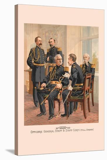 Officers General Staff and Staff Corp in Full Dress-H.a. Ogden-Stretched Canvas