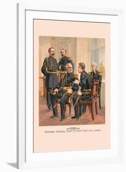 Officers General Staff and Staff Corp in Full Dress-H.a. Ogden-Framed Art Print