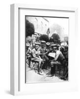 Officers in the Hussars, Chaussee De Louvain, Brussels, First World War, 1914-null-Framed Giclee Print