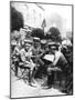 Officers in the Hussars, Chaussee De Louvain, Brussels, First World War, 1914-null-Mounted Giclee Print