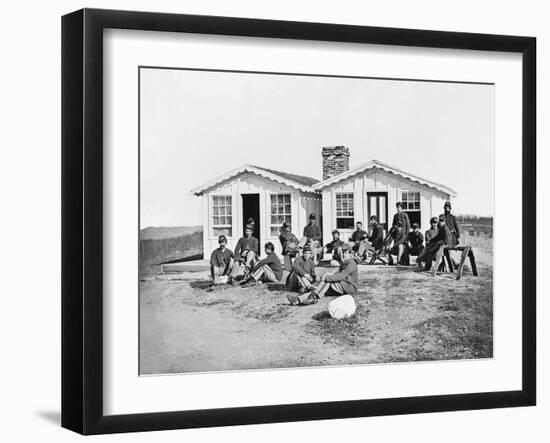 Officers of 119th Pennsylvania Infantry During the American Civil War-Stocktrek Images-Framed Photographic Print