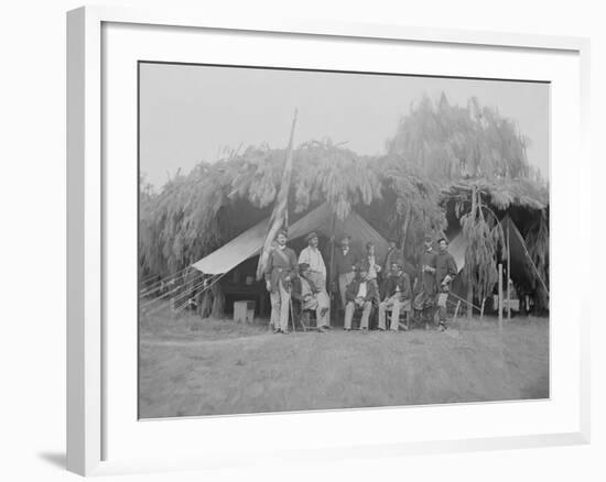 Officers of 4th New Jersey Infantry, American Civil War-Stocktrek Images-Framed Photographic Print