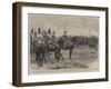 Officers of the 1st Royal Dragoons Attending the Review by the German Emperor of Queen Victoria's O-null-Framed Giclee Print