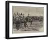 Officers of the 1st Royal Dragoons Attending the Review by the German Emperor of Queen Victoria's O-null-Framed Giclee Print