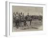 Officers of the 1st Royal Dragoons Attending the Review by the German Emperor of Queen Victoria's O-null-Framed Giclee Print