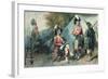 Officers of the 79th Highlanders at Chobham Camp in 1853-Eugene-Louis Lami-Framed Giclee Print