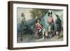 Officers of the 79th Highlanders at Chobham Camp in 1853-Eugene-Louis Lami-Framed Giclee Print