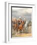 Officers of the Cavalry Mounted Regiment-Karl Karlovich Piratsky-Framed Giclee Print