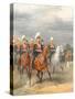 Officers of the Cavalry Mounted Regiment-Karl Karlovich Piratsky-Stretched Canvas