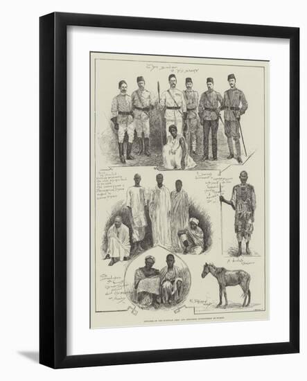 Officers of the Egyptian Army and Dervishes Surrendered at Suakin-Henry Charles Seppings Wright-Framed Giclee Print