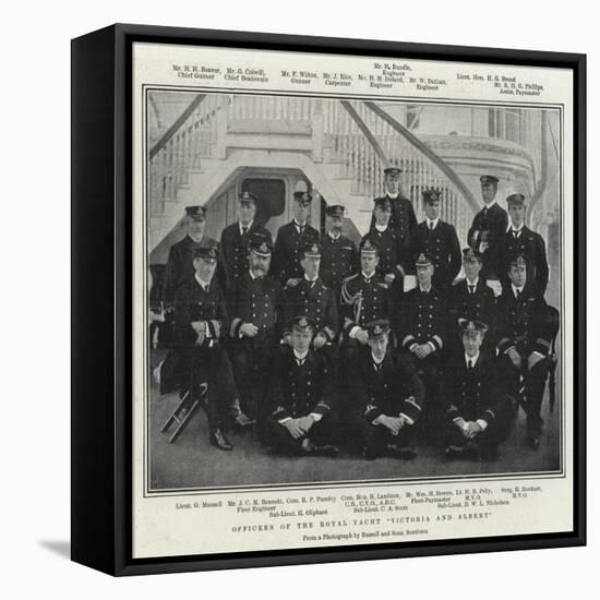 Officers of the Royal Yacht Victoria and Albert-null-Framed Stretched Canvas