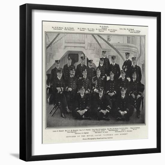 Officers of the Royal Yacht Victoria and Albert-null-Framed Giclee Print