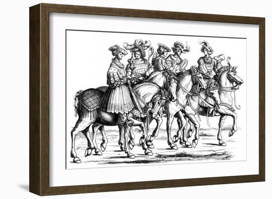 Officers of the Table and the Chamber of the Imperial Court, 1512-J Resch-Framed Giclee Print