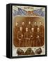 Officers of the Union Garrison at Fort Sumter,1861-Science Source-Framed Stretched Canvas