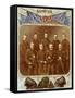 Officers of the Union Garrison at Fort Sumter,1861-Science Source-Framed Stretched Canvas