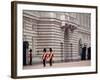 Officers Patrol the Minutes, Buckingham Palace, London-John Warburton-lee-Framed Photographic Print