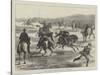 Officers Playing Polo (Hockey on Horseback) on Woolwich-Common-Matthew White Ridley-Stretched Canvas