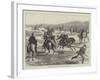 Officers Playing Polo (Hockey on Horseback) on Woolwich-Common-Matthew White Ridley-Framed Giclee Print
