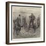 Officers Playing Polo in the Sand, Where Is the Ball?-John Charlton-Framed Giclee Print