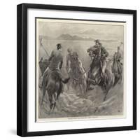 Officers Playing Polo in the Sand, Where Is the Ball?-John Charlton-Framed Giclee Print
