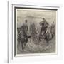 Officers Playing Polo in the Sand, Where Is the Ball?-John Charlton-Framed Giclee Print