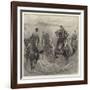 Officers Playing Polo in the Sand, Where Is the Ball?-John Charlton-Framed Giclee Print