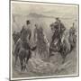 Officers Playing Polo in the Sand, Where Is the Ball?-John Charlton-Mounted Giclee Print