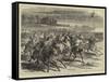 Officers Playing the New Game of Polo-Godefroy Durand-Framed Stretched Canvas