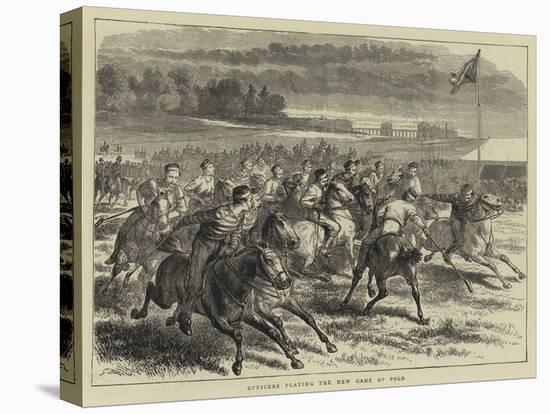 Officers Playing the New Game of Polo-Godefroy Durand-Stretched Canvas