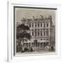 Offices of the Life Association of Scotland, Recently Erected, in Princes-Street, Edinburgh-Charles Landelle-Framed Giclee Print