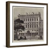 Offices of the Life Association of Scotland, Recently Erected, in Princes-Street, Edinburgh-Charles Landelle-Framed Giclee Print