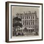 Offices of the Life Association of Scotland, Recently Erected, in Princes-Street, Edinburgh-Charles Landelle-Framed Giclee Print