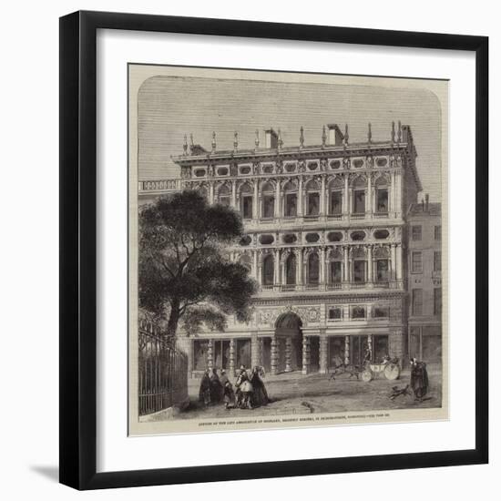 Offices of the Life Association of Scotland, Recently Erected, in Princes-Street, Edinburgh-Charles Landelle-Framed Giclee Print