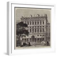 Offices of the Life Association of Scotland, Recently Erected, in Princes-Street, Edinburgh-Charles Landelle-Framed Giclee Print