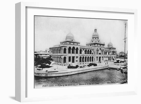 Offices of the Suez Canal Company, Port Said, Egypt, 20th Century-Isaac Behar-Framed Giclee Print