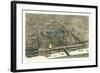 Official Bird's Eye View Expo 1867-null-Framed Giclee Print