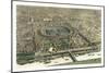 Official Bird's Eye View Expo 1867-null-Mounted Giclee Print