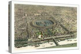 Official Bird's Eye View Expo 1867-null-Stretched Canvas