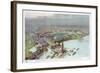 Official Birdseye View. World's Columbian Exposition, Chicago, 1893-null-Framed Giclee Print