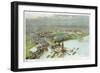 Official Birdseye View World's Columbian Exposition, Chicago 1893-Vintage Lavoie-Framed Giclee Print