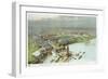 Official Birdseye View World's Columbian Exposition, Chicago 1893-Vintage Lavoie-Framed Giclee Print