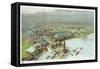 Official Birdseye View World's Columbian Exposition, Chicago 1893-Vintage Lavoie-Framed Stretched Canvas