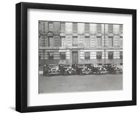 Official London County Council Cars and Chauffeurs, County Hall, London, 1935-null-Framed Photographic Print