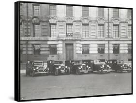 Official London County Council Cars and Chauffeurs, County Hall, London, 1935-null-Framed Stretched Canvas